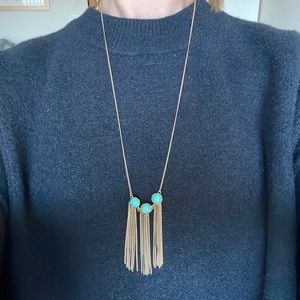 Turquoise and Gold necklace/earring set